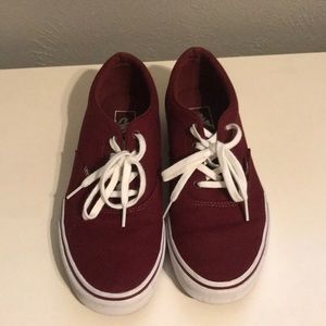 Maroon vans